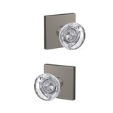 Custom Hobson Non-Turning Glass Knob with Collins Trim