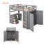 Lit mezzanine simple en bois massif avec tiroirs, bureau et garde-robe pour chambre à coucher-1758903392-1758903393