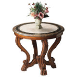 Mable Fossil Stone 36" Foyer Table