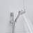 Matte Black Wall Mounted Shower Faucet - 10-Inch System With 5-Spray Handheld And Round Head For Bathroom Kit Slide Bar