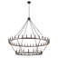 Lustre en forme de roue de style campagnard à deux étages avec 54 lumières Neiges-1599103037