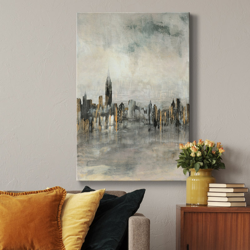 " City Lights ", 36" H x 24" W x 1.5" D, Wrapped Canvas, No Mat