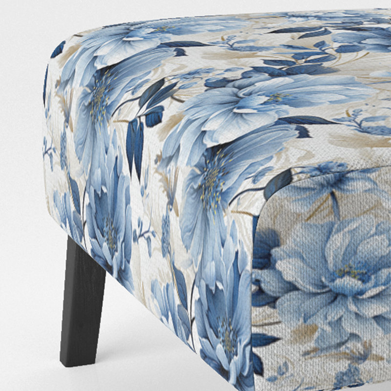 Motif floral Serene Blue Garden Blooms