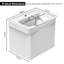 Meuble-lavabo simple avec comptoir en céramique-136652284