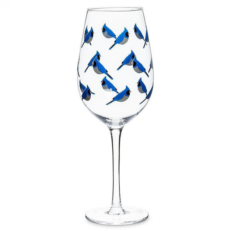Verre à pied Cardinal, Bleu / Transparent
