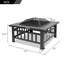 Square Steel Smokeless Fire Pit