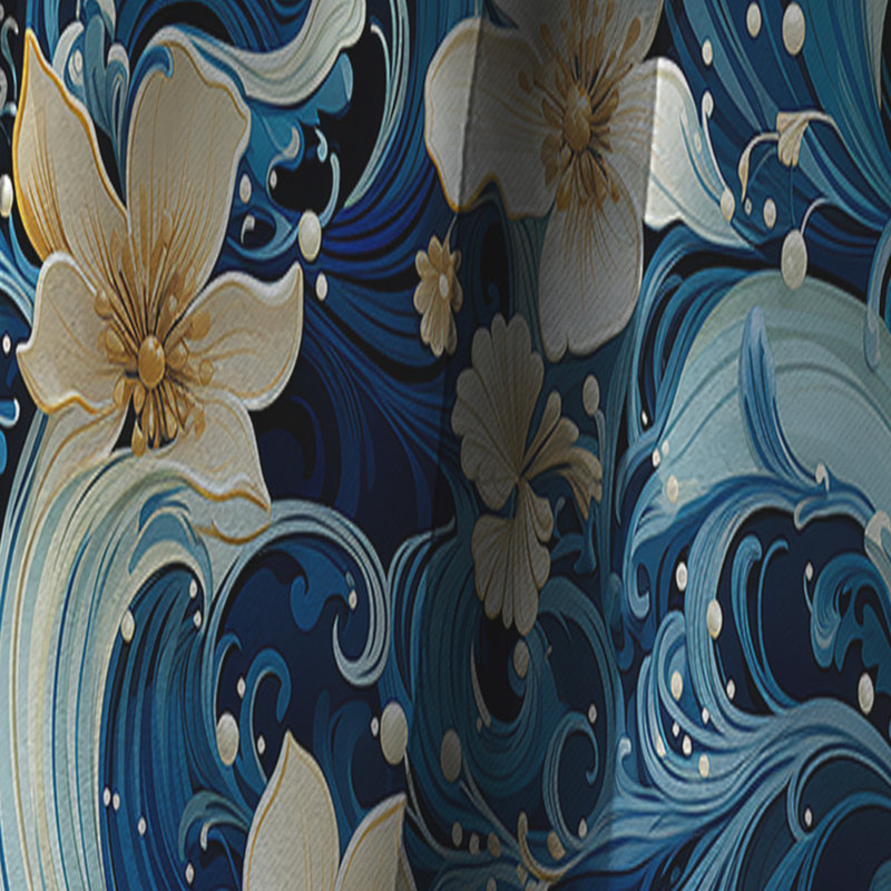 Nautique Allure Paisley Motif III - Rideau floral - Rideau occultant floral - 1 panneaux, L 52 po x L 63 po