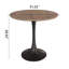31.5 " Walnut Colour MDF Round Dining Table-1335690920-1334504903