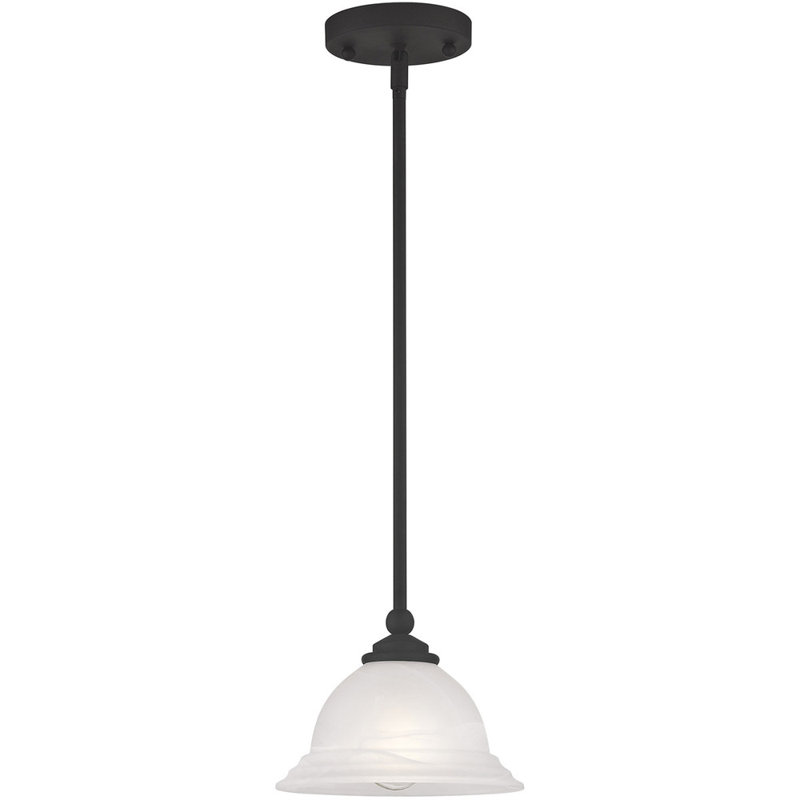 Luminaire suspendu en forme de dôme à 1 lumière Marybeth