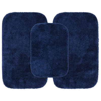 Tapis pour salle de bain en nylon traditionnel avec envers antidérapant Mccluney