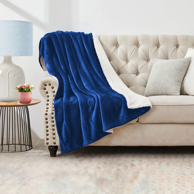 Sherpa Throw Blanket, Ultra Soft Plush Fleece