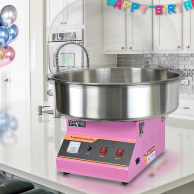 Electric Commercial Cotton Candy Machine with Bubble Shield