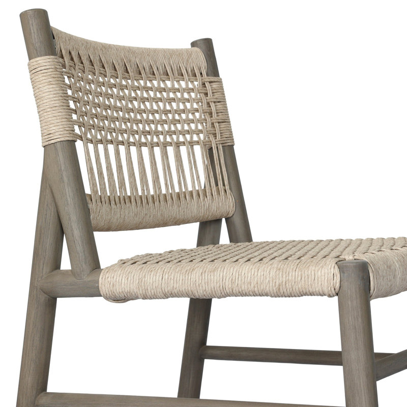 Chaise tressée Ashe, Vintage White