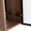 Armoire de salle de bain avec miroir en acrylique 10 po avec porte en acrylique, armoire murale avec tablette en verre réglable