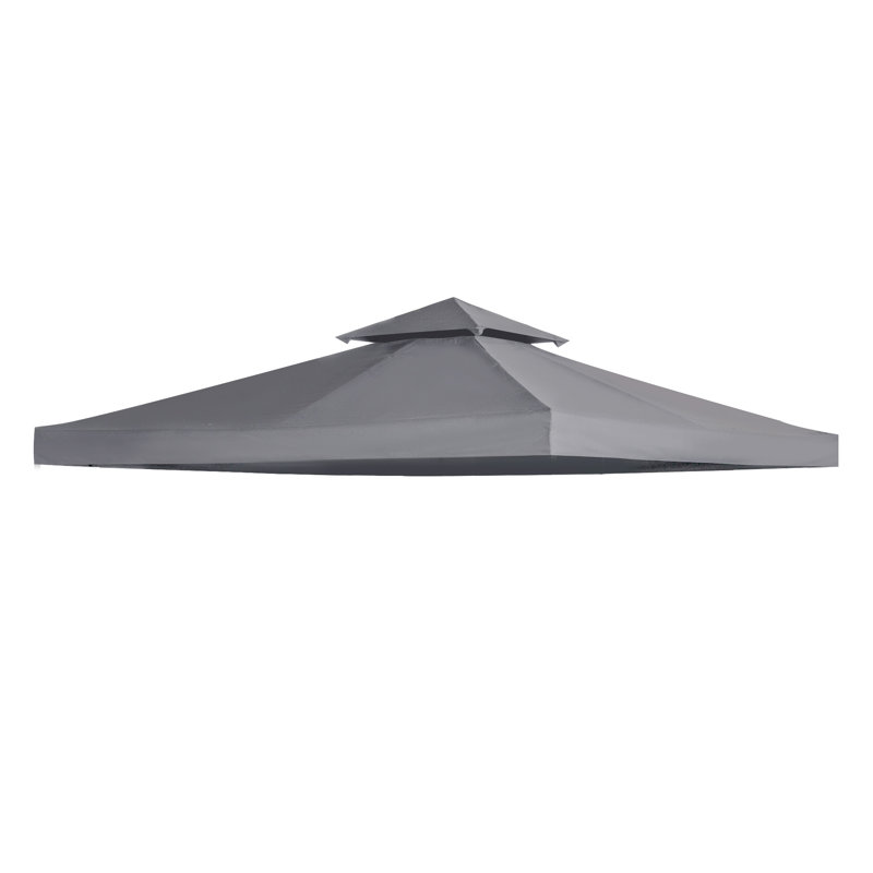 Zermeno Freeport Park® Fabric Replacement Canopy for Gazebo, Gray