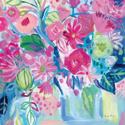 Spring Burst I by Farida Zaman - Wrapped Canvas Painting