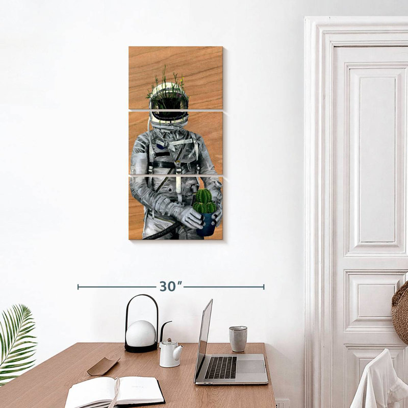 Spaceman Cacti, 32" H x 15" W