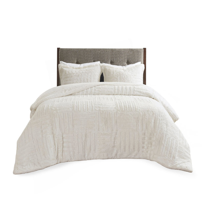 Twin Fur Down Alternative Comforter Mini Set, TwinTwin Comforter + 1 Pillow Sham