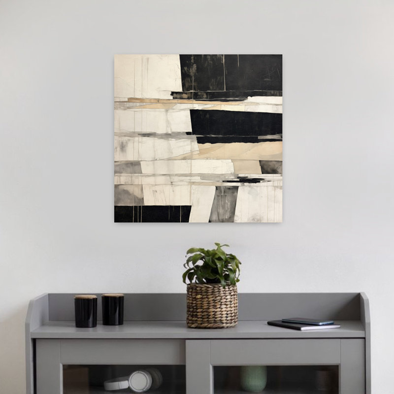 Liminal 5, art minimaliste abstrait, H 18 po x l 18 po