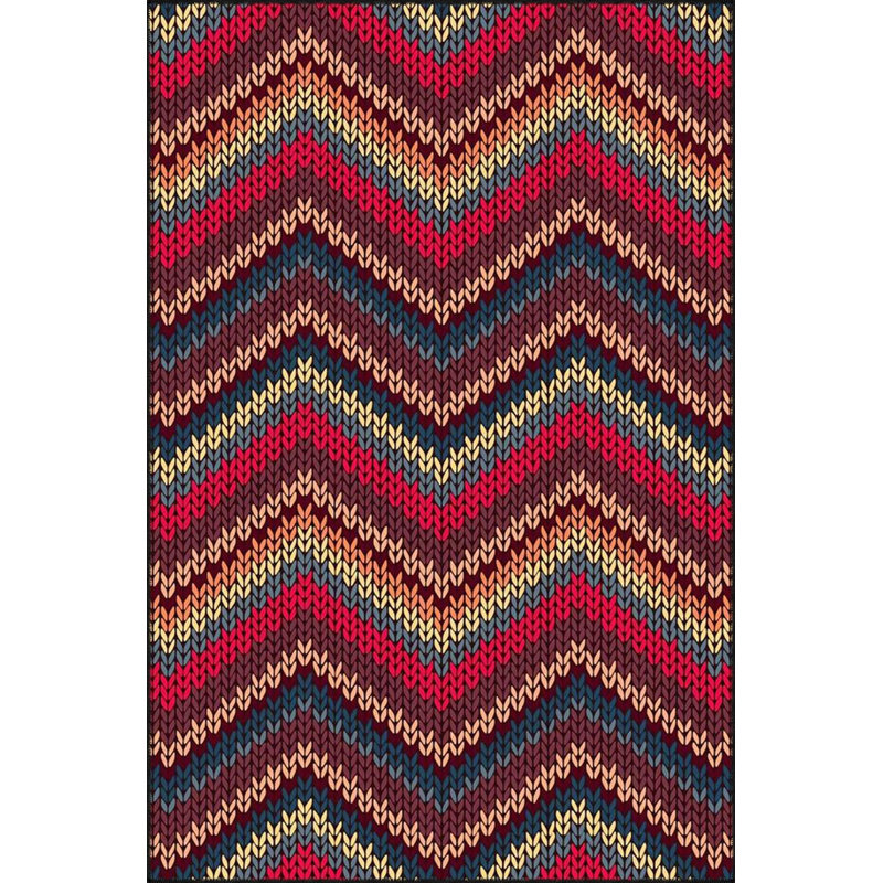 Tapis rose lavable à la machine, Sous-tapis carré 3 pi 3 po inclus