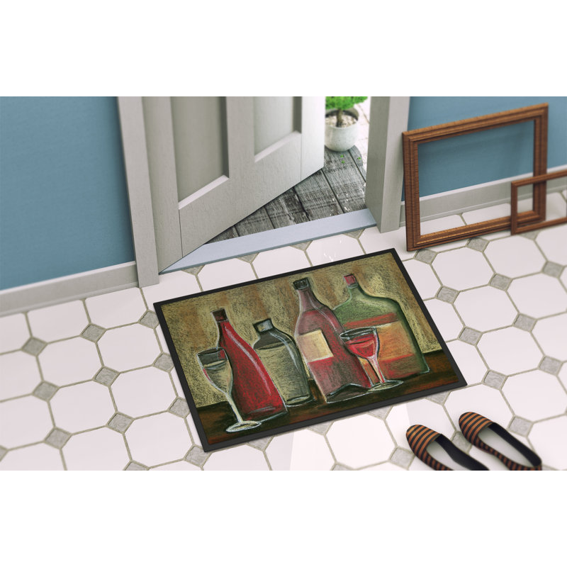 Paillasson d’extérieur antidérapant tonica Wine, Rectangle 2 pi x 3 pi