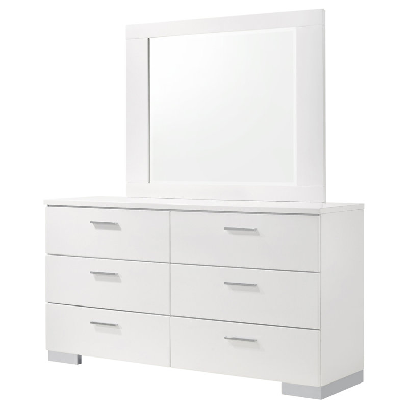 Commode 6 tiroirs avec miroir Dulcey