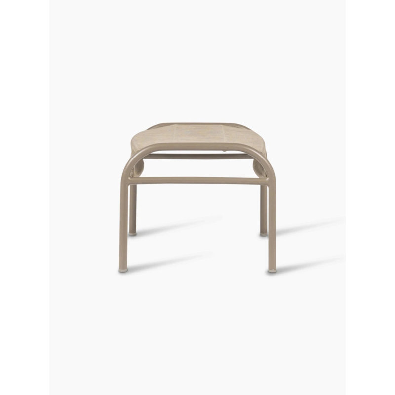 Loop Rectangle Outdoor Ottoman Patio Ottoman, Terracotta