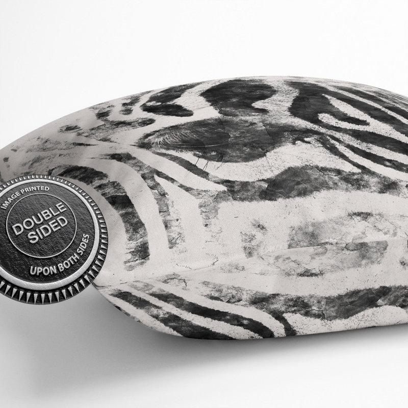 Zebra Vol.1 Watercolour Square Throw Cushion, 40cm H x 40cm W x 15cm D