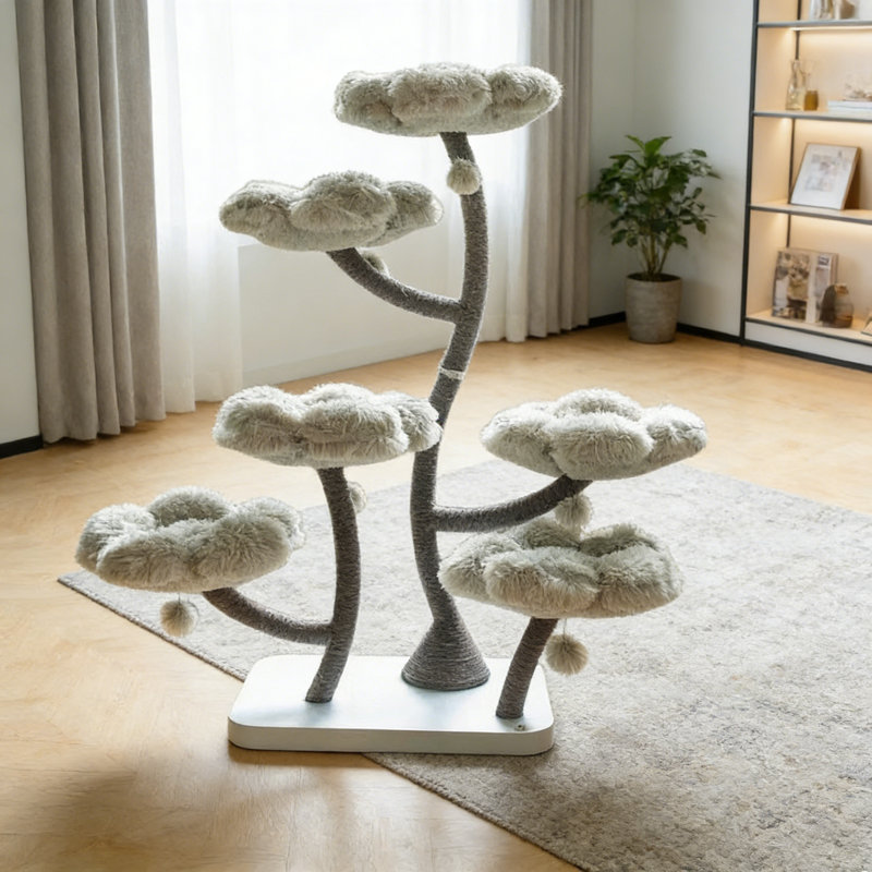 Simple and Creative Grey Cat Climbing Frame