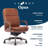 La-Z-Boy Opus Executive Mid-Back Office Chair, Channel-Tufted Seat And Back, Double-Layer Cushion-104831336-104831335
