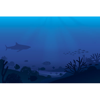 Sea life 1 Piece Wrapped Canvas Wall Art