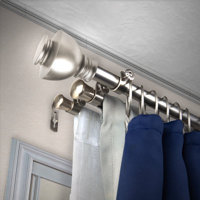 Atlanta Steel Adjustable Triple Curtain Rod