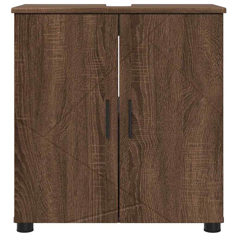 Bathroom Storage, Brown Oak