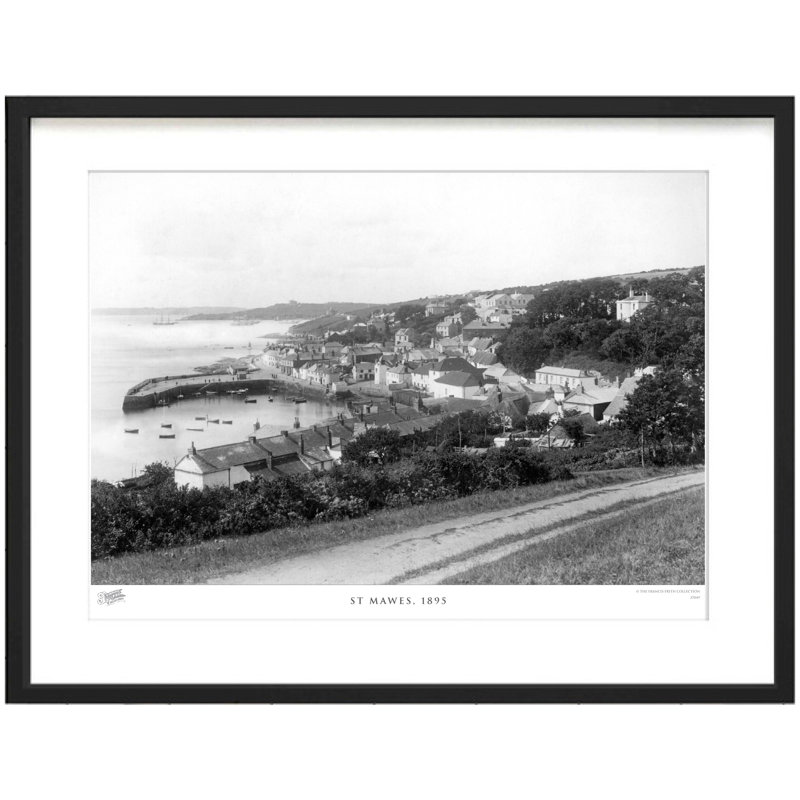 St Mawes, 1895 by Francis Frith - Single Picture Frame Print, 28cm H x 36cm W x 2.3cm D