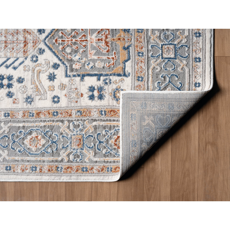 Tapis tribal à motif géométrique, Rectangle 1 pi 10 po x 3 pi