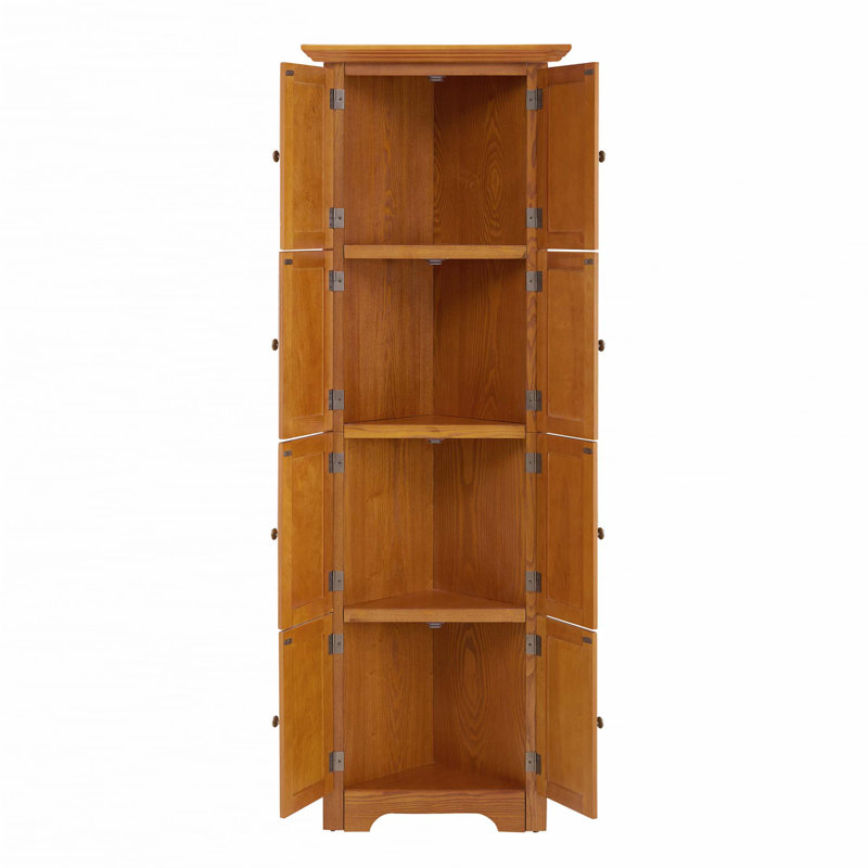 Armoire de rangement 4 niveaux à 4 niveaux, Chêne