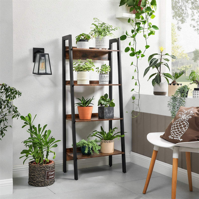 Chyna 137.5cm H x 56cm W Metal Bookcase