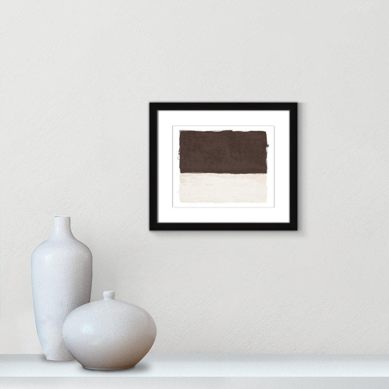 Chocolat trempé I - Version paysage par Natalie Carpentieri, L 15 po x H 13 po, Imprimé mat, Noir satiné