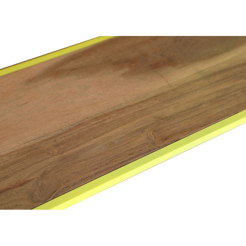 Burnace Accent Shelf, Yellow, 30cm H x 90cm W x 25cm D