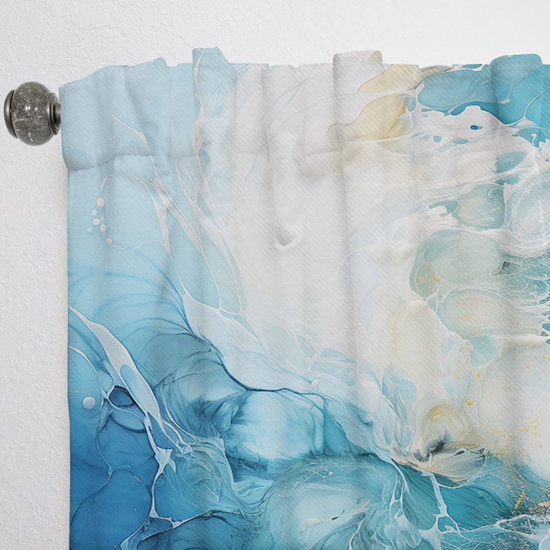 Rideau obscurcissant Kameron - Modern Waves, L 52 po x L 63 po
