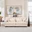 Canapé modulaire Cloud Couch, canapé modulaire moderne pour causeuse pour le salon, canapé modulaire à assise profonde avec coussins d'accoudoirs, canapé en flanelle avancée pour la chambre à coucher (4 oreillers)
