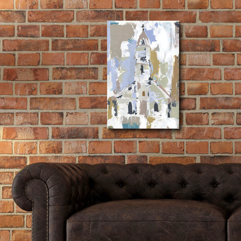  «Sunday Chapel 2» par Annie Warren, art mural en verre acrylique, 16 po x 24 po, H 24 po x l 16 po