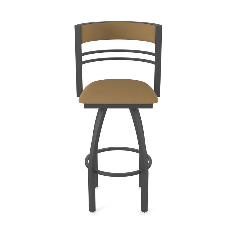 Hunter Swivel Stool, Étain, Vinyle - Canter, Tabouret de bar (siège d'une hauteur de 36 po)