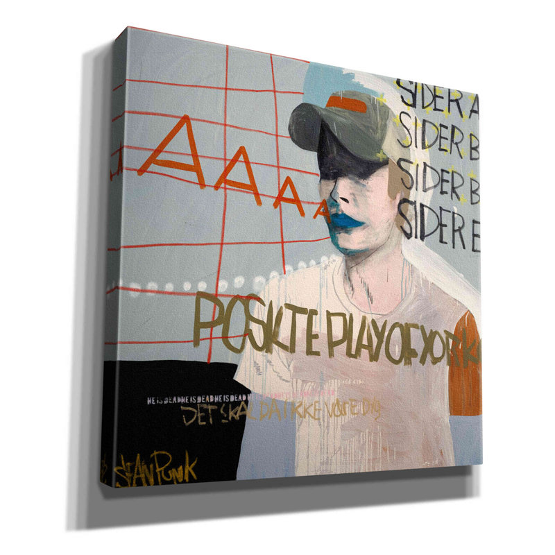 «Sider A» par Punk - impression sur toile tendue, H 18 po x l 18 po x P 0,75 po