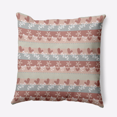 Coussin décoratif en polyester floral