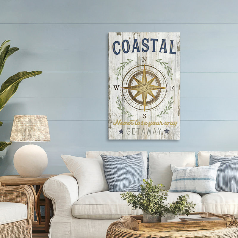 «Never Lose Your Way», art mural sur toile, design par Jennifer Pugh, H 30 po x l 45 po