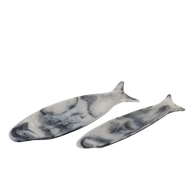 Ensemble de 2 plateaux à poissons