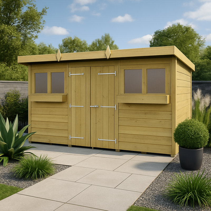 12ft x 6ft Pent Summer Shed