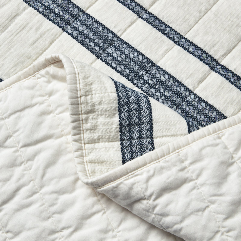  Cotton Quilt Set 3 Piece Patchwork Bedding Set, Queen Quilt + 2 Shams