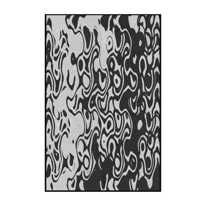 Abstract Indoor Rug, Rectangle 5' x 8'